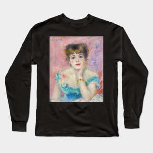 Portrait of Jeanne Samary by Renoir Long Sleeve T-Shirt